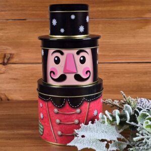 Diótörő alakú fém díszdoboz, 3 részes