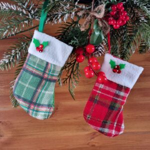 Textil csizma, akasztható kockás