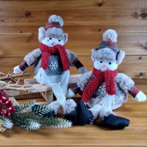 Plüss , ülő hóember