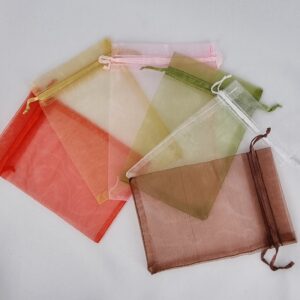 Organza tasak,  10*15 cm