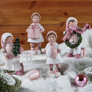 Rózsaszín karácsonyi gyerekek