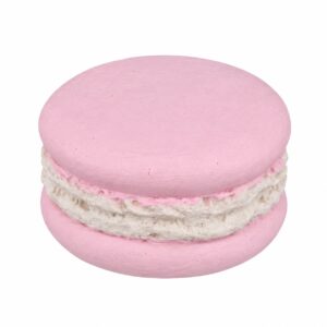 Karácsonyi gipszdísz - Macaron - Rózsaszín