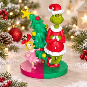 Grincs figura-szobor Cindy Lou-val