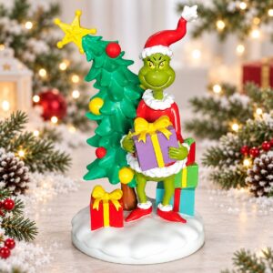 Grincs figura-szobor ajándékcsomagokkal