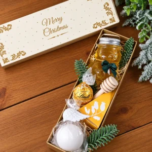 Golden Honey Bliss – Mézes kényeztető karácsonyi ajándékdoboz