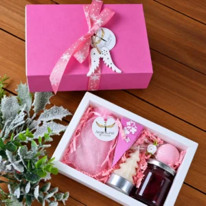 Pink Winter Bliss – karácsonyi wellness ajándékcsomag